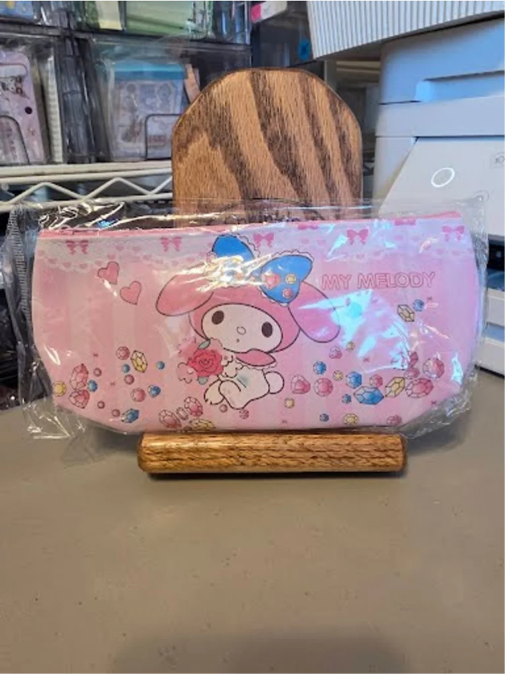 #MEL-2352 My Melody Vinyl Zippered Pencil Pouch - 8